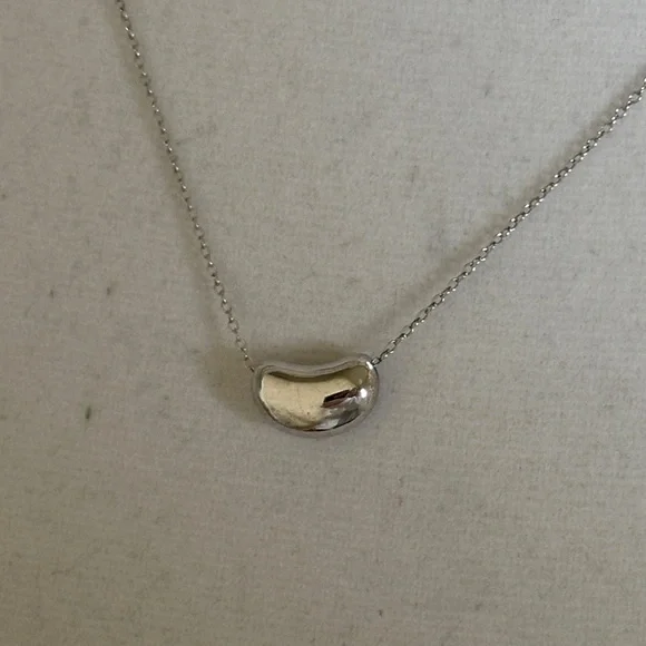 Silver Bean Necklace - Picture 2 of 5
